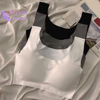 [Mystic] Đồ lót bé gái không có vòng thép treo Áo ngực thể thao Áo ngực học sinh tập hợp Áo Vest nhỏ liền mạch [Mới]