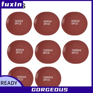 [Fuxin] 40 Cái / bộ 3 "75 Mm-80 Mm Giấy Nhám Tròn Đĩa Chà Nhám Đĩa Grit 320 ~ 2000