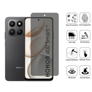 Bảo vệ màn hình kính cường lực bảo mật thông minh 2 trong 1 400 Smart 200 cho Honor X8c X7c X6c X6b X8b X7b 4G 5G Phim chống gián điệp + Phim ống kính máy ảnh
