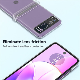 Vỏ điện thoại cứng lật trong suốt 3 trong 1 dành cho doanh nghiệp thời trang cho Moto Razr 40 motorola razr40 Cover