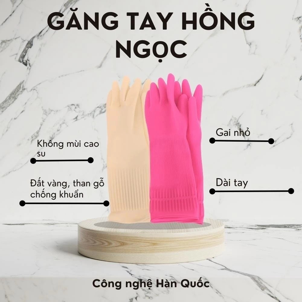 Găng Tay Cao Su 💖RỬA BÁT 💖RỬA CHÉN ✨Bao Tay Có khả năng kháng khuẩn bảo vệ bàn tay của bạn BEIGL