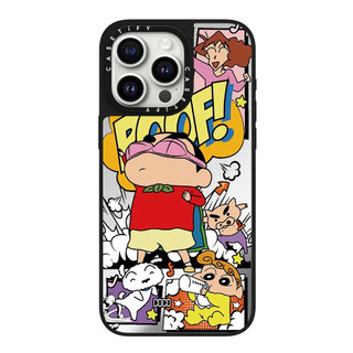Superman Crayon Shin Chan Mirror Vỏ Điện Thoại Cứng Cho iPhone 16 Pro Max 16 Pro 16 Plus 15 Pro Max 14 13 12 11 Ốp Lưng Acrylic Phía Sau Chống Sốc