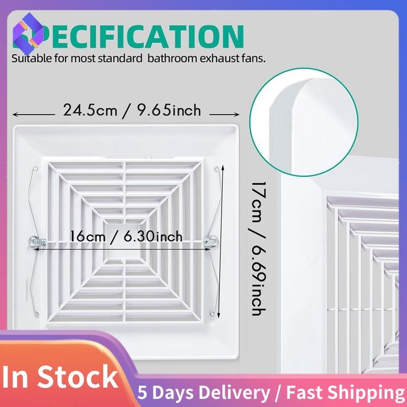 Vỏ quạt xả phòng tắm có bộ phận thay thế lò xo cho trần vuông hoặc quạt xả treo tường, phòng tắm