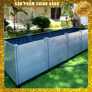 Chậu lắp ghép nhựa HDPE/PP 200x50x55cm: kết cấu chắc, dễ lắp đặt, phù hợp mọi cây trồng đô thị.