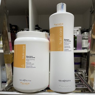Combo 3 sản phẩm Dầu gội, hấp dầu và huyết thanh dưỡng tóc Fanola Nutricare [ TN ]