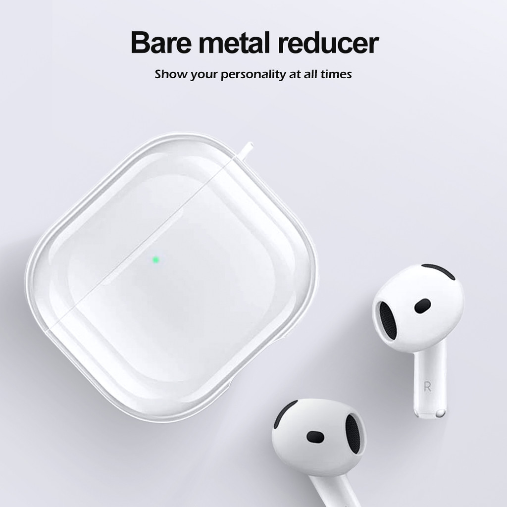 Ảnh Vỏ bảo vệ trong suốt Fonken có vỏ bảo vệ TPU Carabiner cho Airpods 4 (2024) 4