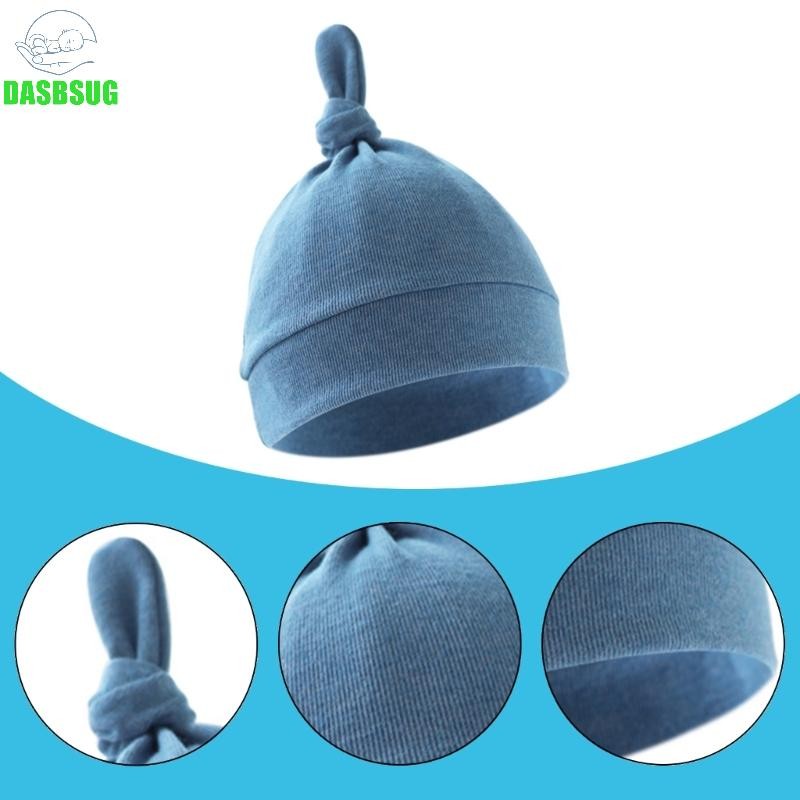 Dasbsug Trẻ Sơ Sinh Mũ Bé Mũ Thắt Nút Thời Trang Mũ Bonnet Ấm Áp Mũ Hợp Thời Trang