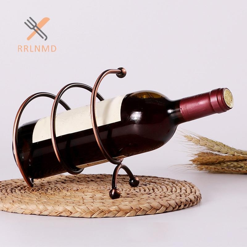 Rrlnmd Sáng Tạo Kim Loại Giá Đựng Rượu Vintage Chai Rượu Và Giá Đỡ Kính Thanh Trang Trí Nhà Cửa Trưng Bày Giá Đỡ MỚI