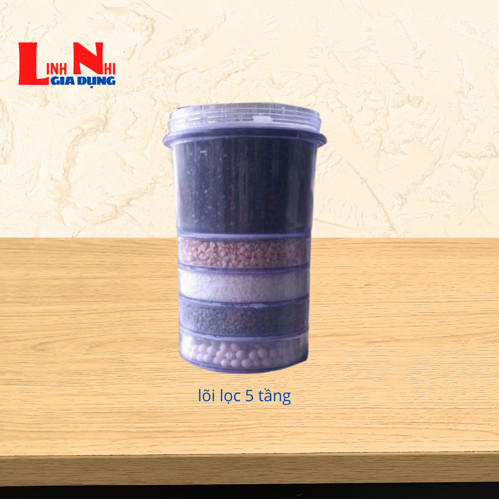 Lõi lọc 5 tầng bình lọc nước gia đình(phụ kiện bình lọc nước) bình lọc 16 đến 23 lít các hãng