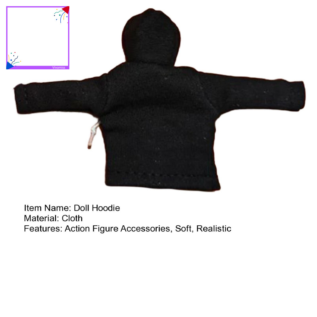 [Vm] Áo Hoodie hình thu nhỏ Hình hành động Quần áo 3d Robot in hình hành động Áo Hoodie có khớp nối Trang phục búp bê di chuyển nhiều khớp nối cho người mua Đông Nam