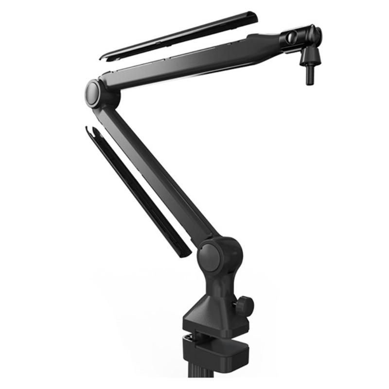 Ior 2 tầng có thể điều chỉnh treo Boom Mic Giá đỡ để ghi âm trực tiếp