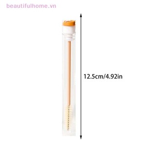 [Beautifulhome] 10 Ống chải lông mi có tay cầm bánh mì hoạt hình Bàn chải trang điểm nối dài mi Lược chải lông mày chống bụi Dụng cụ làm đẹp [làm đẹp]