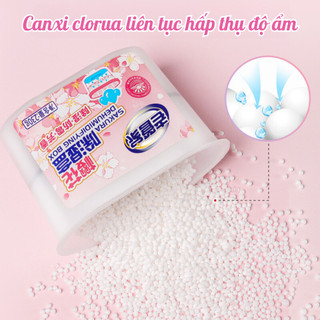 Hộp hút ẩm khử mùi 3in1 hương hoa thơm mát 500ml chống nấm mốc cho tủ quần áo, tủ giày,phòng vệ sinh