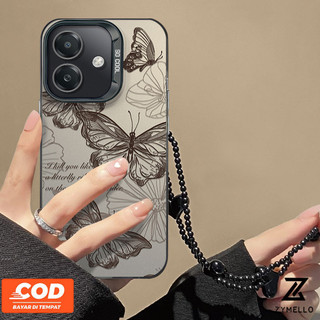 Ốp Lưng Cho OPPO Reno 13F 5G Reno 13 Pro Reno12 F Reno 12 Reno11 F Reno 11 Pro Reno 10 Pro Reno 8T Reno 8Z Reno 7Z Reno 8 Vỏ Điện Thoại Tích Hợp Chống Sốc Bướm Hoa