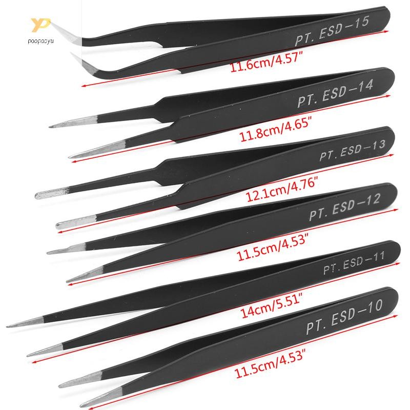 Ppy Nhíp Chính Xác DIY Trang Sức Làm Móng Tay Nghệ Thuật Gel Dụng Cụ Chọn Thép Không Gỉ