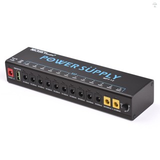 Moskyaudio Bộ nguồn bàn đạp đàn Guitar 12 kênh với bảo vệ ngắn mạch độc lập Đèn báo nguồn LED Đầu ra USB Bảng bàn đạp Bộ nguồn cho bàn đạp hiệu ứng đàn Guitar Cổng khác