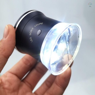 Cân LED 30X Kính lúp chiếu sáng Loupe với 6 Trắng 3 Đèn UV Kính lúp có thể sạc lại Cân biểu bì có thể hoán đổi cho nhau cho trang sức PCB Tem tiền xu Tranh dệt cổ,