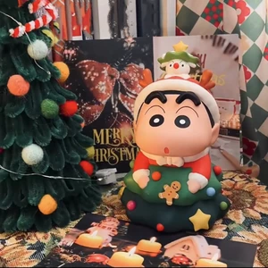 Giáng sinh Crayon Shin-chan Bàn tay Cây thông Noel Shin-chan Dễ thương Búp bê ngoại vi Đồ trang trí để bàn Quà Tặng nữ