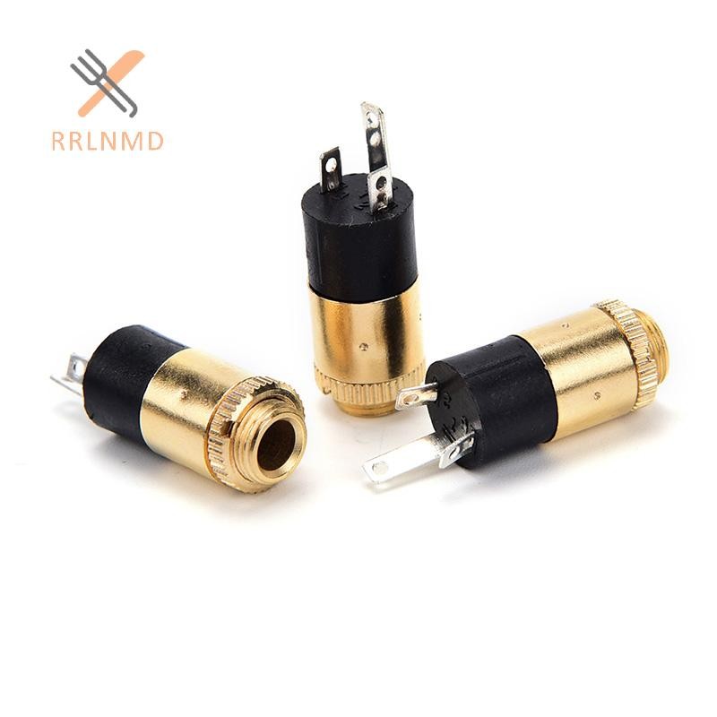 Rrlnmd 5 Chiếc PJ392 3.5 Mm Stereo Nữ Tất Jack 3.5 Âm Thanh Tai Nghe Kết Nối Vàng MỚI
