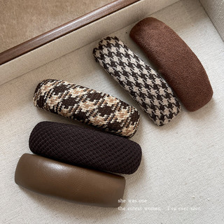 Kẹp tóc Maill houndstooth dành cho nữ mùa thu đông