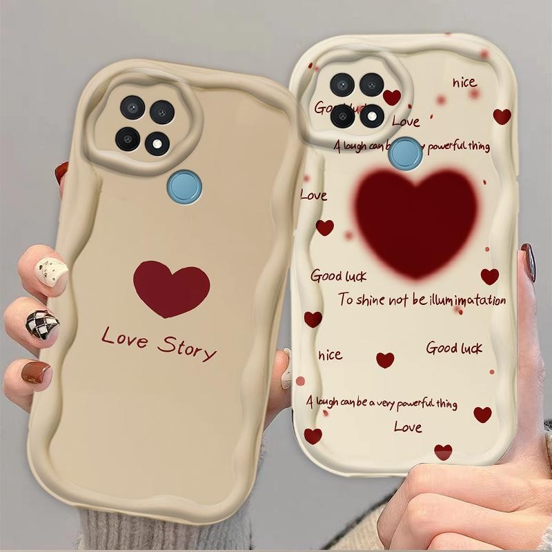 Ốp Silicon Hoạt Hình Cho OPPO A15 / OPPO A15S / OPPO A35 3D Girls Soft TPU Dễ Thương Kem Cặp Đôi Cô Gái Thư Tình Thẩm Mỹ Ốp Điện Thoại Chống Sốc