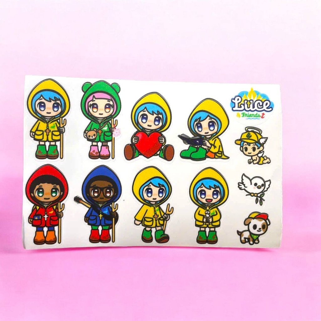 Combo 5 Bộ sticker Luce & Friends – nhân vật biểu tượng của Năm Thánh ...