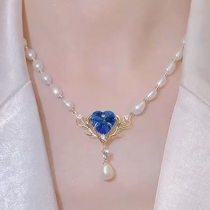 YT2 Thiết Kế Thời Trang Nhẹ Sang Trọng Không Phai Màu Vòng Cổ Ngọc Trai Đa Năng Thanh Lịch Xương Đòn Vòng Cổ Bán Chạy TY2