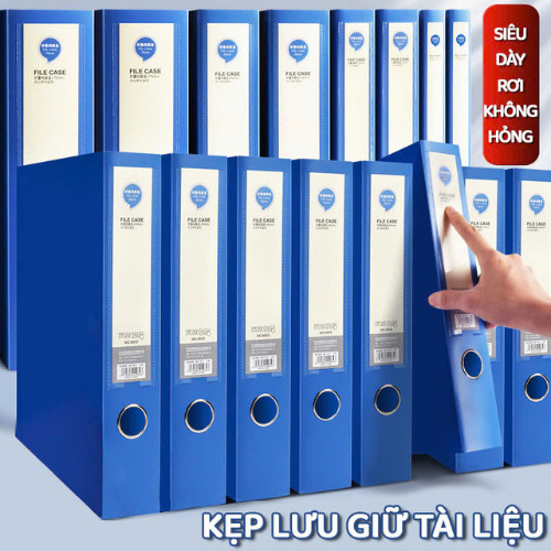 File Hộp Đựng Hồ Sơ Văn Phòng - Bìa Đựng Hồ Sơ A4 Nhiều Kích Thước, Chống Thấm Nước Và Bụi Bẩn