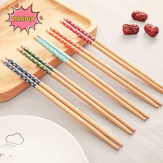 Pnpia 5 / 10 Đôi Đũa Tre Tự Nhiên An Toàn Và Sức Khỏe Có Thể Tái Sử Dụng In Hình Người Lớn Bộ Đồ Ăn Đũa Cổ Điển Cho Cửa Hàng Thực Phẩm Trung Quốc