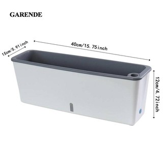 Garande Hộp Cửa Sổ Chậu Cây Đa Năng Tự Tưới Cây Hộp Đựng Hình Chữ Nhật Trồng Cho Trong Nhà Ngoài Trời Sân hiên Bên Ngoài Cửa Sổ