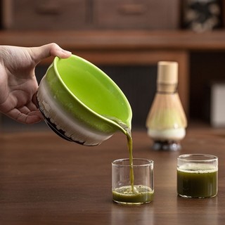 Bộ dụng cụ 2/5 món pha matcha gồm Bát đánh matcha,Bộ Dụng Cụ Pha Chế Matcha Cao Cấp,Chổi tre