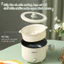 Nồi điện đa năng , nồi lẩu mini đa năng kèm khay hấp, chất liệu chống dính, dung tích 1,8L tốc độ sôi cực nhanh