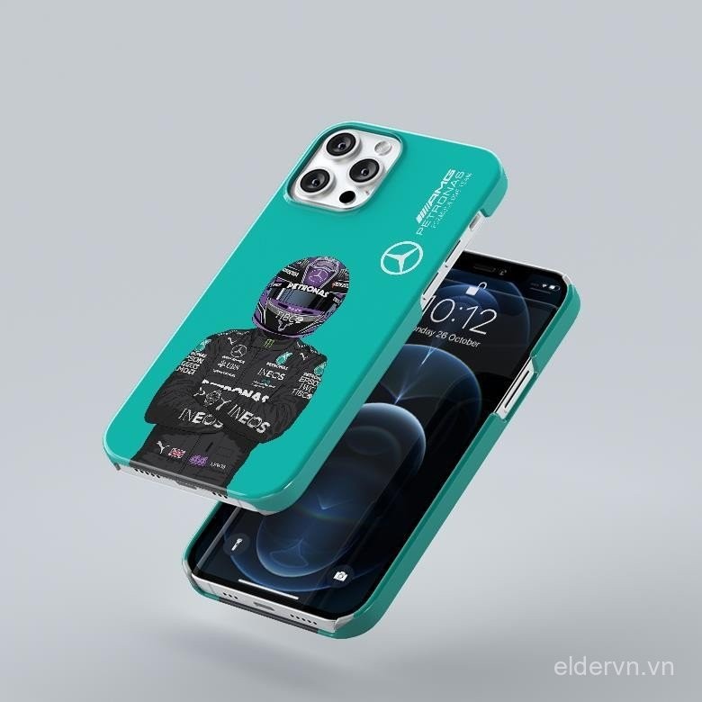 Hàng hóa kỷ niệm 44 năm Hamilton QYJS, Ốp điện thoại Hamilton tương thích với iPhone 16 15 14 13 ProMax 12 PRO 11 XSMAX XR XS X 14 15 16 PLUS, 2 trong 1, Ốp cứng ROTS
