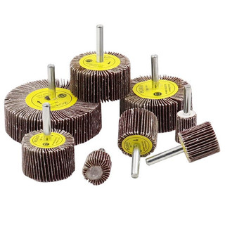 16 80mm 80 Grit Chà Nhám Nắp Bánh Xe Mài Bánh Xe Dremel Phụ Kiện Giấy Nhám Dụng Cụ Đánh Bóng 6 Mm Shank Cho Máy Khoan kim loại vải đa năng phù hợp dùng cho gia đình căn hộ văn phòng và không gian nhỏ