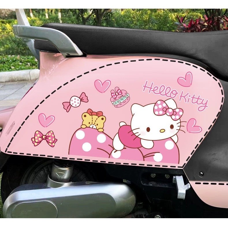 Hellokitty Miếng Dán Mèo KT Miếng Dán Tường Miếng Dán Chống Thấm Nước Miếng Dán Tủ Lạnh Miếng Dán Xe Máy Miếng Dán 3ZW9