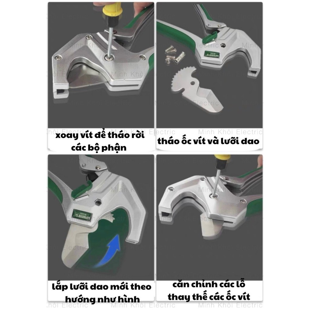 Dao cắt ống nhựa Wynn W305,dao cắt ống PVC,dao cắt ống nhôm,kéo cắt ống nước trợ lực,kìm cắt ống,dao cắt ống nhiệt,kìm