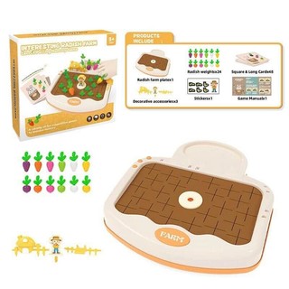 Đồ Chơi Nhổ Cà Rốt Nông Trại Cho Bé Phân Biệt Màu Sắc, Ghi Nhớ Montessori