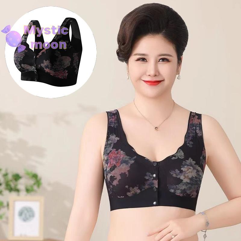 [Huyền bí] Áo ngực ngực hở mặt trước liền mạch gợi cảm không có vòng dây in hình Áo ngực Vest cỡ lớn [Mới]