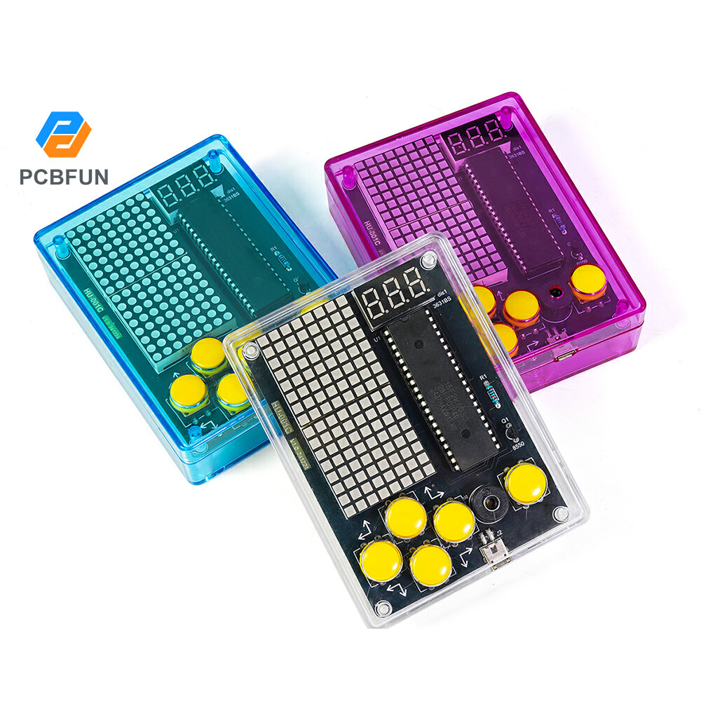 Pcbfun Pixel bảng điều khiển trò chơi điện tử DIY kit 51 chip đơn sinh ...