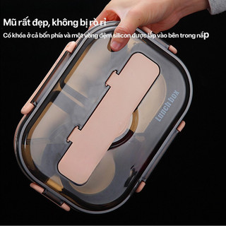 Hộp Cơm Văn Phòng Myd.23 Inox 304 Giữ Nhiệt Gọn Nhẹ Mang Cơm Đi