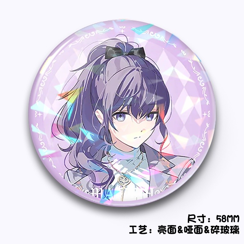 Túi đựng huy hiệu kim loại Project Sekai 58mm Charms