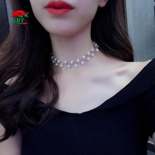 Vòng cổ nữ Vòng cổ ngọc trai Vòng cổ xương đòn dành cho nữ Phụ kiện phong cách Hàn QuốcNữ, Bé gái, Mặc hàng ngày, Du lịch, Quà tặngPearl, Vòng cổ xương đònPhụ kiện