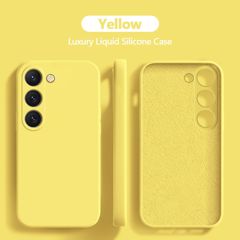 Ốp lưng S24 S23 S22 Ultra Plus Vỏ mềm silicon lỏng vuông cho Samsung Galaxy S24 S23 S22 S 23 Ultra Plus S24Ultra Ốp điện thoại