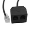 Bộ chuyển đổi đào tạo điện thoại GODD RJ9 Bộ chia Y RJ9 4P4C Nam sang 2xRJ9 Nữ Bộ chuyển đổi để kết nối 2 đầu trong điện thoại IP