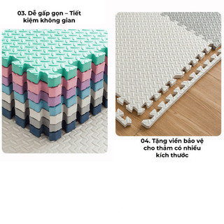 Thảm Xốp EVA Ghép Sàn 30x30cm Chống Trượt – Cách Âm, Cách Nhiệt BUNA.