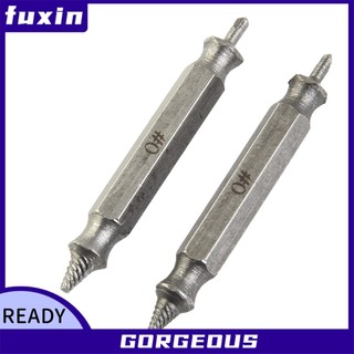 [Fuxin] 2 chiếc 0 # Máy nhổ vít bị hư hỏng với mũi khoan Công cụ loại bỏ vít bị hỏng 2-3mm