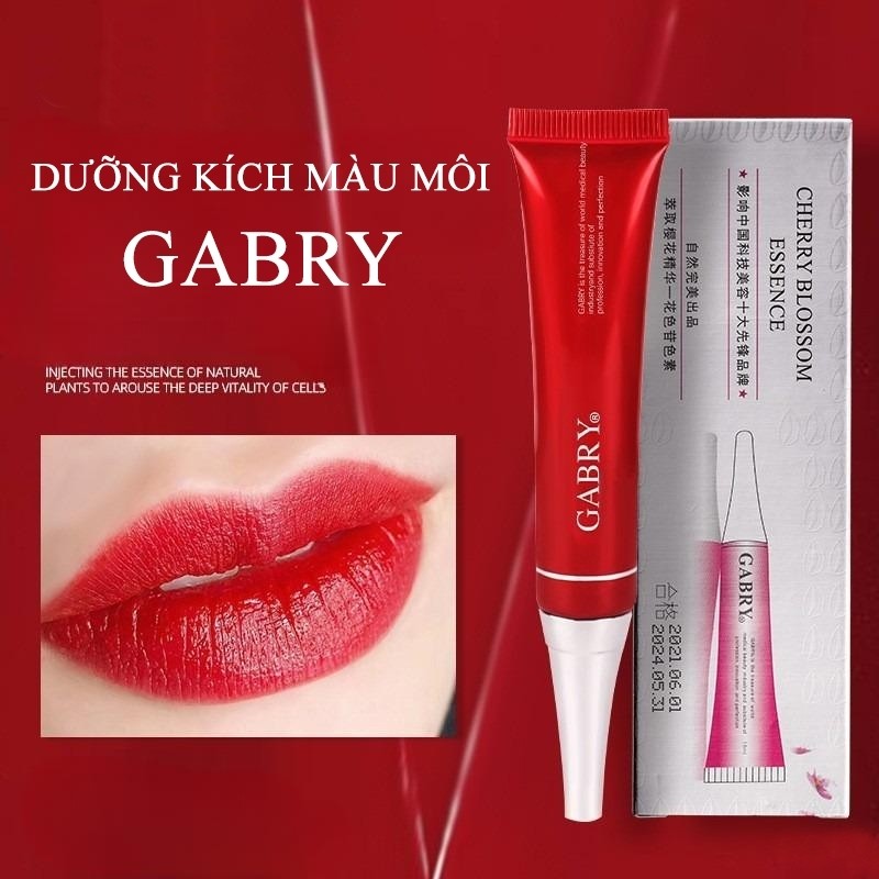 Son dưỡng GABRY kích màu môi mềm mịn xài sau xăm 15ml pxtm