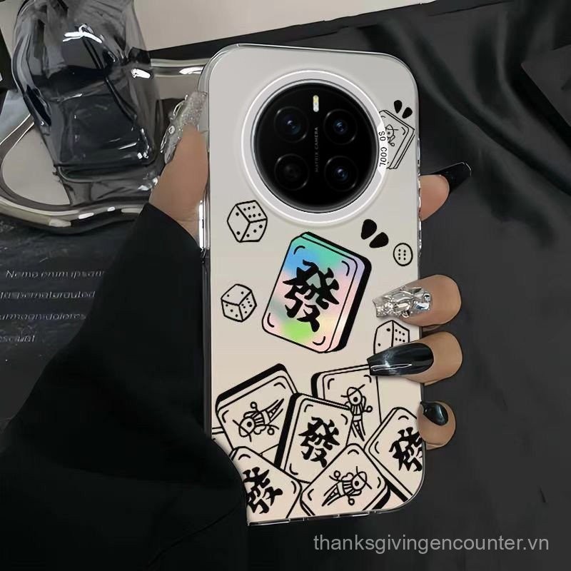 Cho Honor Magic 7pro 6pro 5pro 7 6 5 Pro 5g trường hợp điện thoại may mắn sáng tạo đầy màu sắc bạc chống sốc cứng bảo vệ Bìa
