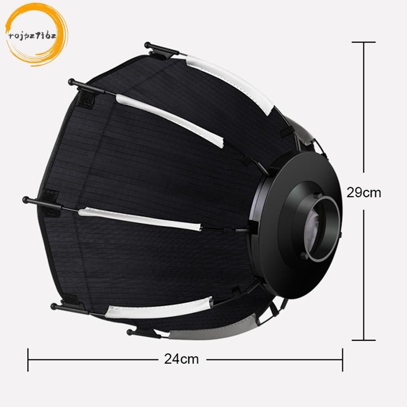 Hộp mềm hình bát giác 30cm Mini Bowens Mount Phát hành nhanh Hộp mềm lưới tổ ong cho ZU60 hoặc M60 COB Fill Light Studio