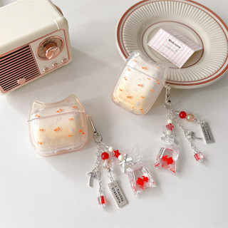 Little Goldfish cho AirPods 1 / 2 3 Pro Pro2 pro3 Airpod4 Bộ tai nghe Vỏ bảo vệ Bluetooth không dây AirPods Pro i3 i4 pro3 Vỏ bảo vệ tai nghe